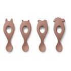 Silikonlöffel Liva 4er Pack Dunkles Rosa
