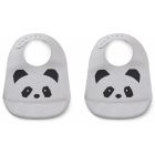 Silikon-Lätzchen Tilda 2er Pack Dumbo Grau
