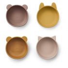 Iggy Silikon Schüsseln 4er Pack Rosa Mix