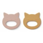 Geo Beißring 2er Pack Weiches Gelb