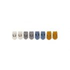 Baumwollsocken Fanny Footies 4er Pack Blauer Mix 0-6 Monate