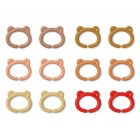 Benedict Multi Ringe 12er Set Dunkles Rosa Multi Mix