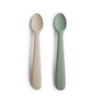 Silikonlöffel 2er Set Cambridge Blau/Verschiebender Sand