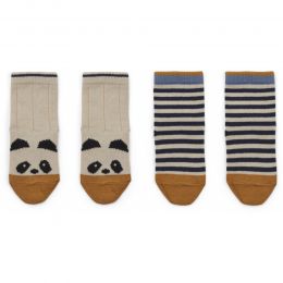 Silas Baumwollsocken 2er Pack Ecru 0-6 Monate