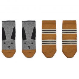 Silas Baumwollsocken 2er Pack Senffarben 0-6 Monate