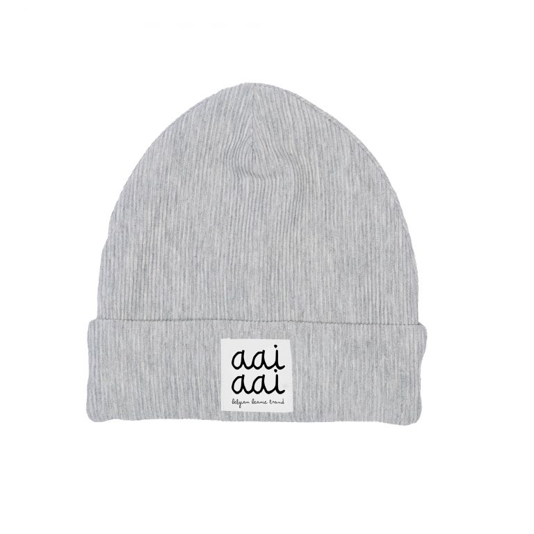 Rib Beanie Grau XS